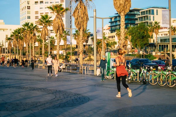 Tel Aviv Israel Decembrie 2020 Vizualizarea Persoanelor Israeliene Neidentificate Care — Fotografie, imagine de stoc