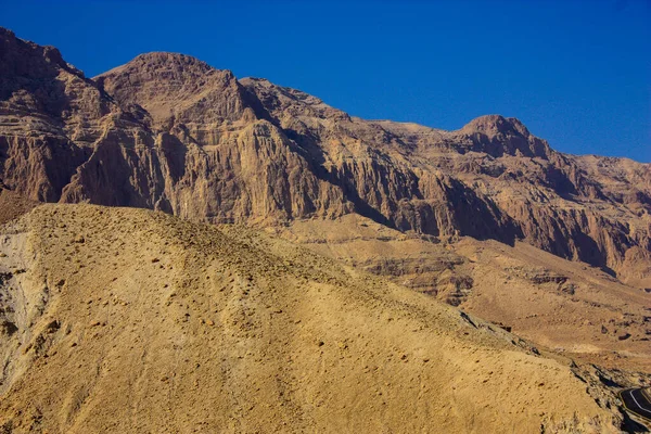 Bergslandskap Öknen Solig Dag Negevöknen Israel — Stockfoto