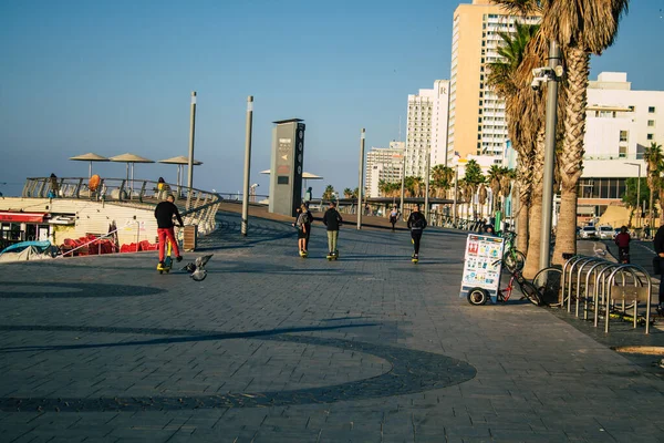 Tel Aviv Israel Diciembre 2020 Vista Personas Israelíes Identificadas Caminando — Foto de Stock