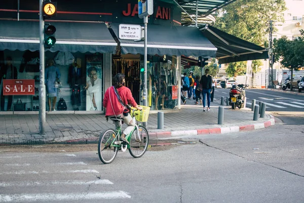Τελ Αβίβ Ισραήλ Δεκεμβρίου 2020 Άποψη Αγνώστων Ατόμων Που Κυκλοφορούν — Φωτογραφία Αρχείου