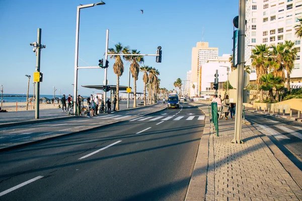 Tel Aviv Israel December 2020 Zicht Een Traditionele Israëlische Taxi — Stockfoto