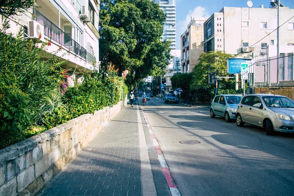 Tel Aviv Israel December 2020 View Unidentified People Rolling Streets — Stockfoto