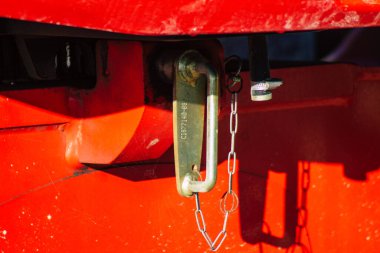 Reims France 26 Aralık 2020 Manitou eğimli bumbar kaldıracı pozitif ve negatif çalışma alanı sunan bir teleskopik kol ile donatılmıştır, özellikle inşaat için uygundur