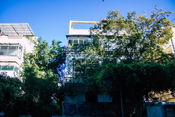 Tel Aviv Israel Diciembre 2020 Vista Fachada Edificio Moderno Ubicado —  Fotos de Stock