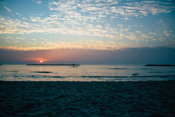 Tel Aviv Israel January 2021 View Tel Aviv Beach Coronavirus — Stock Photo, Image