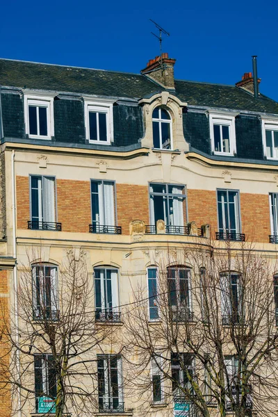 Reims França Janeiro 2021 Vista Fachada Edifício Histórico Localizado Reims — Fotografia de Stock