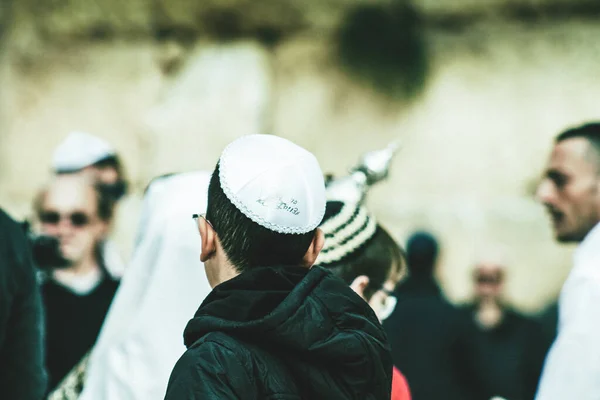 Jerusalén Israel Diciembre 2019 Vista Personas Desconocidas Participando Bar Mitzvah —  Fotos de Stock