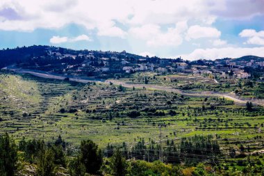 Panorama ve Kudüs tepeleri ve Beyaz Vadi 'nin manzarası vadiye bakan beyaz dağ sırtı batıdaki kentsel gelişmeden kurtarıldı.