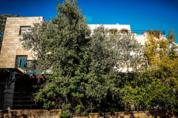 Jerusalem Israel December 2019 View Facade Modern Building Streets Jerusalem — Stock Photo, Image