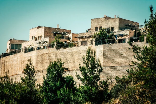 Jerusalén Israel Diciembre 2019 Vista Fachada Edificio Moderno Las Calles — Foto de Stock