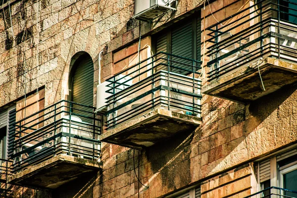 Иерусалим Израиль Декабря 2019 Года Вид Фасад Современного Здания Улицах — стоковое фото