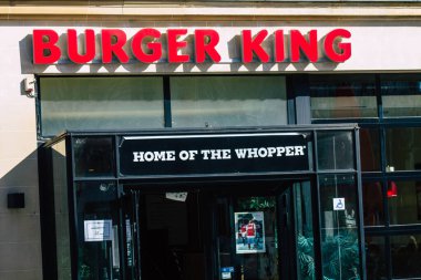 Reims France 27 Şubat 2021 Coronavirus pandemisinin ardından hükümet tarafından kapatıldı ve nüfus artışını sınırlamak için Fransa 'yı etkiledi.