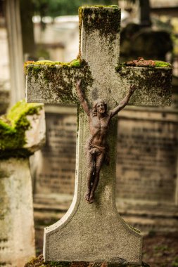 Reims France 04 Mart 2021 Kuzey Mezarlığı, 18. yüzyılın sonunda inşa edilmiş ve kentte kendilerini öne çıkaran vatandaşların çoğu kalıntıları içerir.