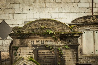 Reims France 04 Mart 2021 Kuzey Mezarlığı, 18. yüzyılın sonunda inşa edilmiş ve kentte kendilerini öne çıkaran vatandaşların çoğu kalıntıları içerir.