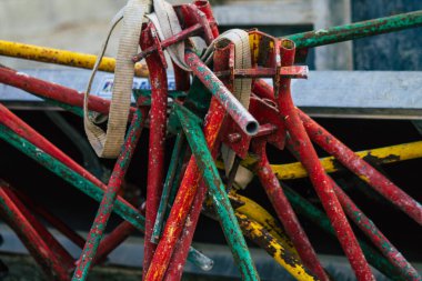 Reims 'de, Fransa' yı etkileyen koronavirüs salgını sırasında Reims 'de bulunan yeni bir binanın inşaatı 19 Mart 2021' de Fransa 'ya ulaştı.