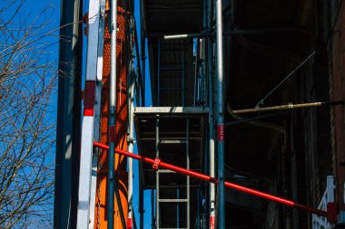 Coronavirus salgını sırasında Reims 'de bulunan ve Fransa' yı etkileyen yeni bir binanın inşaatı için 29 Mart 2021 'de Fransa' yı Reims 'e götürüyor.