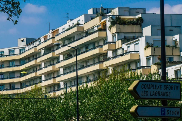 Reims Francia Aprile 2021 Facciata Edificio Nelle Strade Reims Durante — Foto Stock