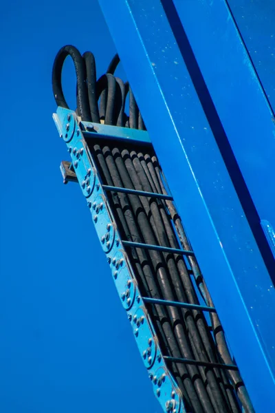 Reims França Abril 2021 Máquina Localizada Canteiro Obras Novo Edifício — Fotografia de Stock