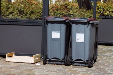 Reims şehir merkezinde 24 Nisan 2021 Reims Reims konteynırı