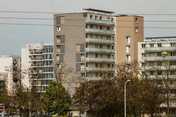 Reims França Abril 2021 Fachada Edifícios Localizados Distrito Croix Rouge — Fotografia de Stock