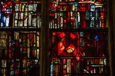 Reims France 05 Mayıs 2021 Saint Jacques Kilisesi, 12. yüzyılda inşa edilmiştir ve Reims 'de muhafaza edilen en eski ortaçağ kiliselerinden biridir, Coronavirus salgını sırasında hala açıktır.