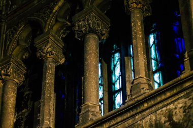 Reims France 05 Mayıs 2021 Saint Jacques Kilisesi, 12. yüzyılda inşa edilmiştir ve Reims 'de muhafaza edilen en eski ortaçağ kiliselerinden biridir, Coronavirus salgını sırasında hala açıktır.