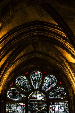 Reims France 05 Mayıs 2021 Saint Jacques Kilisesi, 12. yüzyılda inşa edilmiştir ve Reims 'de muhafaza edilen en eski ortaçağ kiliselerinden biridir, Coronavirus salgını sırasında hala açıktır.