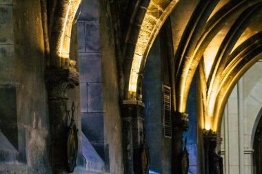 Reims France 05 Mayıs 2021 Saint Jacques Kilisesi, 12. yüzyılda inşa edilmiştir ve Reims 'de muhafaza edilen en eski ortaçağ kiliselerinden biridir, Coronavirus salgını sırasında hala açıktır.