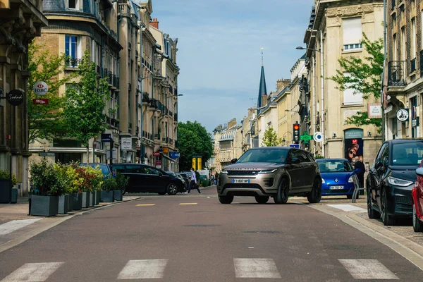 Reims Frankreich Mai 2021 Städtische Landschaft Der Stadt Reims Einer — Stockfoto