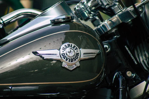 2021年5月28日Harley Davidson 114摩托车停在Reims大街上 — 图库照片