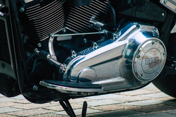 Reims Γαλλία Μαΐου 2021 Harley Davidson 114 Μοτοσυκλέτα Σταθμευμένα Στους — Φωτογραφία Αρχείου