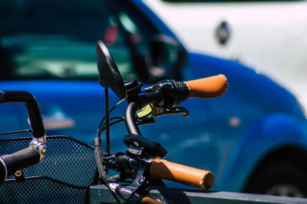 Reims France June 2021 Bicycle Parked Streets City Center Metropolitan — Foto de Stock