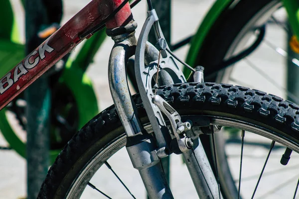 Reims Frankreich Juni 2021 Fahrrad Den Straßen Des Stadtzentrums Der — Stockfoto