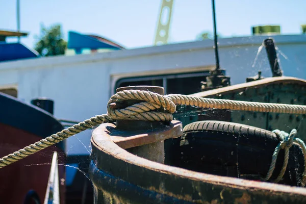 Reims France Juni 2021 Een Binnenschip Een Type Binnenschip Aangepast — Stockfoto