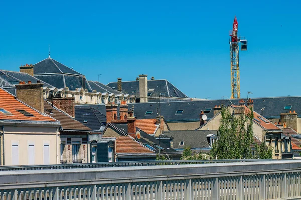 Reims Frankrijk Juni 2021 Stedelijk Landschap Van Stad Reims Een — Stockfoto