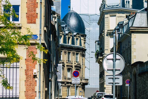 Reims Frankreich Juni 2021 Städtische Landschaft Der Stadt Reims Einer — Stockfoto