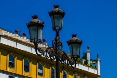 Seville İspanya 2 Temmuz 2021 Sevilla şehri, sembolik bir şehir ve İspanya 'nın güneyindeki Endülüs Bölgesi' nin başkenti.