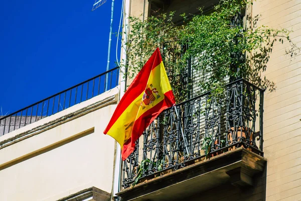 Sevilla Spanje Juli 2021 Gebouw Van Een Gebouw Straten Van — Stockfoto