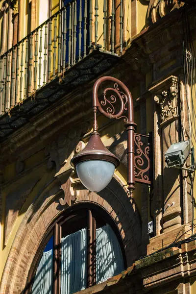 Sevilha Espanha Julho 2021 Fachada Edifício Nas Ruas Sevilha Cidade — Fotografia de Stock