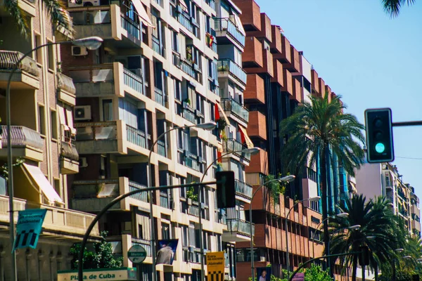 Sevilla España Julio 2021 Fachada Edificio Las Calles Sevilla Ciudad — Foto de Stock