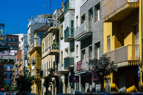 Sevilla Spanje Juli 2021 Gebouw Van Een Gebouw Straten Van — Stockfoto