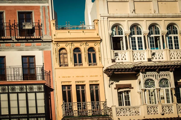 Sevilla Automatische Übersetzung Spanien Juli 2021 Fassade Eines Gebäudes Den — Stockfoto