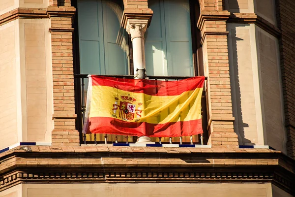 Sevilla Spanje Juli 2021 Gebouw Van Een Gebouw Straten Van — Stockfoto