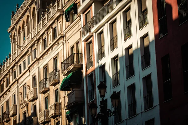 Séville Espagne Juillet 2021 Façade Bâtiment Dans Les Rues Séville — Photo