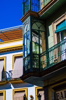 Seville İspanya 5 Temmuz 2021 Sevilla şehri, sembolik bir şehir ve İspanya 'nın güneyindeki Endülüs Bölgesi' nin başkenti.