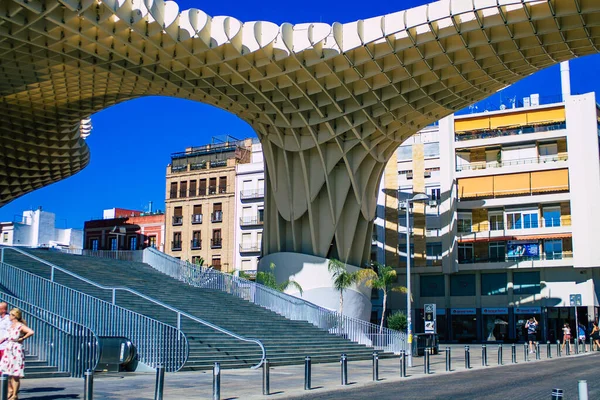 Sevilla Spanien Juli 2021 Bylandskab Byen Sevilla Symbolsk Hovedstaden Regionen - Stock-foto