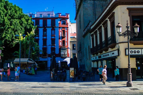 Sevilla Spanien Juli 2021 Bylandskab Byen Sevilla Symbolsk Hovedstaden Regionen - Stock-foto