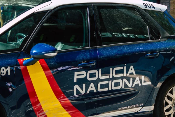 Sevilla España Julio 2021 Policía Patrulla Por Las Calles Sevilla — Foto de Stock