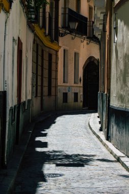 Seville İspanya 6 Temmuz 2021 Sevilla şehri, sembolik bir şehir ve İspanya 'nın güneyindeki Endülüs Bölgesi' nin başkenti.