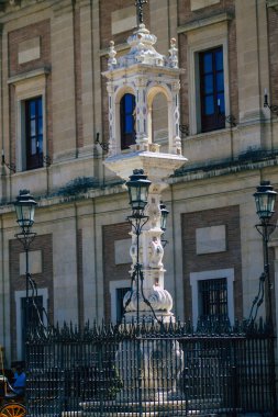 Seville İspanya 6 Temmuz 2021 Sevilla şehri, sembolik bir şehir ve İspanya 'nın güneyindeki Endülüs Bölgesi' nin başkenti.